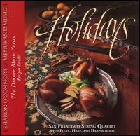 Holidays - Alan Cox (flute); Dan Levitan (harp); Duncan Johnstone (viola); Giddeon Meir (harpsichord); Jim Shallenberger (violin);...