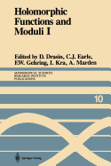 Holomorphic Functions and Moduli I: Proceedings of a Workshop Held March 13-19, 1986