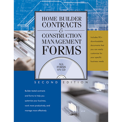 Home Builder Contracts and Construction Management Forms - Nahb Business Management
