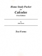 Home Study Packet for Calculus: Test Forms