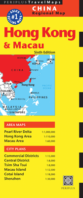 Hong Kong & Macau Travel Map Sixth Edition - Periplus Editions (Editor)