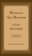 Hopkinton, New Hampshire, Vital Records, Volume 1