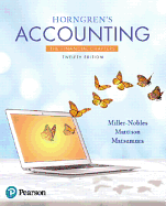 Horngren's Accounting, the Financial Chapters Plus Mylab Accounting with Pearson Etext -- Access Card Package
