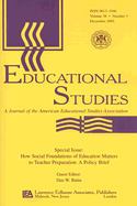 How Social Foundations of Education Matters Es V38#3