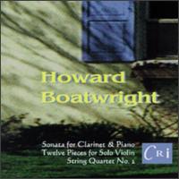 Howard Boatwright: String Quartet No. 2 - Barry Snyder (piano); Eric Lewis (violin); Howard Boatwright (violin); John Dexter (viola); Judith Glyde (cello);...