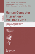 Human-Computer Interaction - INTERACT 2011, Part 3: 13th IFIP TC 13 International Conference, Lisbon, Portugal, September 5-9, 2011, Proceedings, Part III
