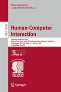Human-Computer Interaction: Thematic Area, HCI 2024, Held as Part of the 26th HCI International Conference, HCII 2024, Washington, DC, USA, June 29 - July 4, 2024, Proceedings, Part III