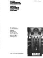 Human Factors in Computing Systems: Chi '88 Conference Proceedings: May 15-19, 1988, Washington, D.C. - Soloway, Elliot, and Sheppard, Sylvia B (Editor), and Frye, Douglas