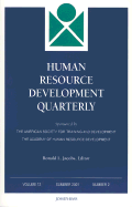 Human Resource Development Quarterly: Sponsored by the American Society for Training and Development and the Academy of Human Resource Development