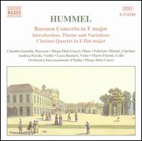Hummel: Bassoon Concerto in F major - Andrea Pecolo (violin); Claudio Gonella (bassoon); Diego Dini-Ciacci (oboe); Fabrizio Meloni (clarinet);...