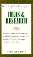 Ideas and Research - Krantz, Marshall