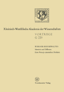 Identitat Und Differenz. Zum Prinzip Cusanischen Denkens: 219. Sitzung Am 16. Februar 1977 in Dusseldorf