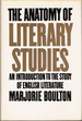 The Anatomy of Literary Studies: an Introduction to the Study of English Literature