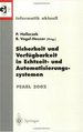 Sicherheit Und Verfgbarkeit in Echtzeit-Und Automatisierungssystemen. Pearl 2002 (Informatik Aktuell) Von Peter Holleczek (Herausgeber), Birgit Vogel-Heuser (Herausgeber)