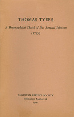 A Biographical Sketch of Dr. Samuel Johnson (1785). Publication Number 34