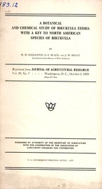 A Botanical and Chemical Study of Bikukulla Eximia With a Key to North American Species of Bikukulla