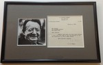 Framed Typed Letter Signed on "I. F. Stone's Weekly" Letterhead