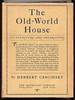 The Old-World House: Its Furniture & Decoration: Volume I.
