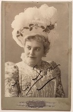 Vintage Signed Cabinet Card