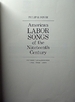 American Labor Songs of the Nineteenth Century