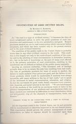"Construction of Good County Roads"...From the Yearbook of the United States Department of Agriculture, 1898