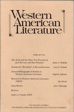 Western American Literature Volume XXV, Winter 1992, Number 4
