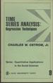 Time Series Analysis: Regression Techniques (Quantitative Applications in the Social Sciences Series, No. 9)