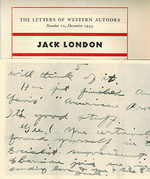 The Letters of Western Authors: a Series of Letters, Reproduced in Facsimile, of Twelve Distinguished Pacific Coast Authors of the Past, Each With a Comment By a Contemporary Western Writer. First Edition. Complete Set