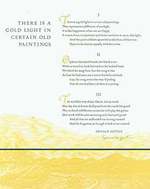 "There is a Gold Light in Certain Old Paintings." Broadside. Limited Edition. Signed By Author, Donald Justice