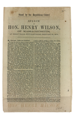 Stand By the Republican Colors! Speech of Hon. Henry Wilson, of Massachusetts, at Great Falls, New Hampshire, February 24, 1872