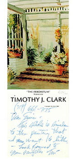 A Collection of Letters and Color Samples From Timothy J. Clark, (to the Printer Ernest F. De Soto Regarding the Lithograph "Regina Resting".