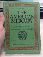 The American Mercury A Monthly Review Vol. X No. 38 February 1927