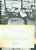 Dodgems. First Issue, With Tls By Eileen Myles, August 26, 1977; This Letter Declares "I'D Like to Humbly Submit This First Issue of Dodgems."