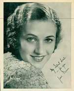 Jane Froman. (Original Photograph). (Signed and Inscribed).