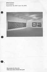Alfred Jensen: Concordance. September 20, 2001-June 16, 2002. [Exhibition Brochure].