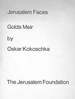 Jerusalem Faces; Golda Meir. [Prospectus Announcing Publication of Two Limited Editions of Prints Created By Oskar Kokoshka].