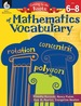 Getting to the Roots of Mathematics Vocabulary Levels 6-8