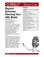 Beyond Schemas: Planning Your Xml Model