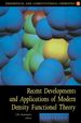 Recent Developments and Applications of Modern Density Functional Theory
