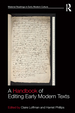 A Handbook of Editing Early Modern Texts