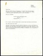 Typed Letter Signed