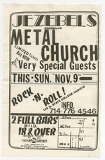 [Punk Flyer]: Jezebels Presents Metal Church