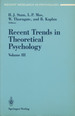 Recent Trends in Theoretical Psychology: Volume III--Selected Proceedings of the Fourth Biennial Conference of the International Society for Theoretical Psychology June 24-28, 1991 (Volume Three Only)