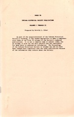 Index to Indiana Historical Society Publications Volumes 1 Through 25