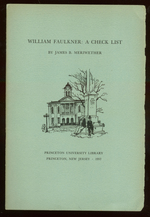 William Faulkner: a Check List
