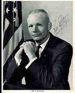 A Collection of 20 Mainly Signed Photographs By the Major American First Generation Astronauts: Neil Armstrong; John W. Young; Charles a. Bassett; Scott Carpenter; Edgar B. White; John Glenn; Alan L. Bean; Edwin Aldrin, Jr.; William a. Anders; Russell...