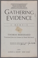 Gathering Evidence: a Memoir