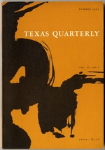 The Texas Quarterly-Summer 1963 (Volume VI, Number 2)