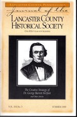 Journal of the Lancaster County Historical Society. Volume 101, No. 3: Summer, 1999