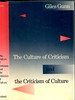 The Culture of Criticism and the Criticism of Culture